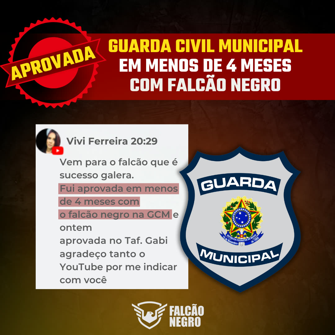 Vivi, aprovada na Guarda Civil Municipal em menos de 4 meses